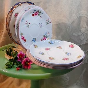 HOST PICK!!! LOT OF 8  Shelley SAUCERS